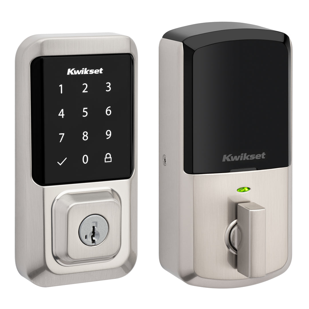 Cerradura Inteligente Kwikset Halo con Wi-Fi y Pantalla Táctil - Acabado Níquel Satinado