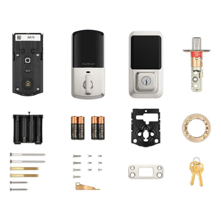 Cerradura Inteligente Kwikset Halo con Wi-Fi y Pantalla Táctil - Acabado Níquel Satinado