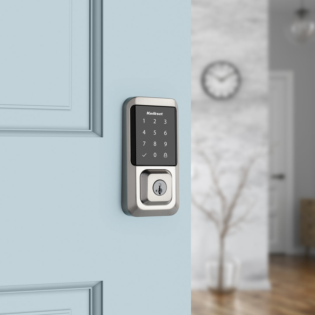 Cerradura Inteligente Kwikset Halo con Wi-Fi y Pantalla Táctil - Acabado Níquel Satinado