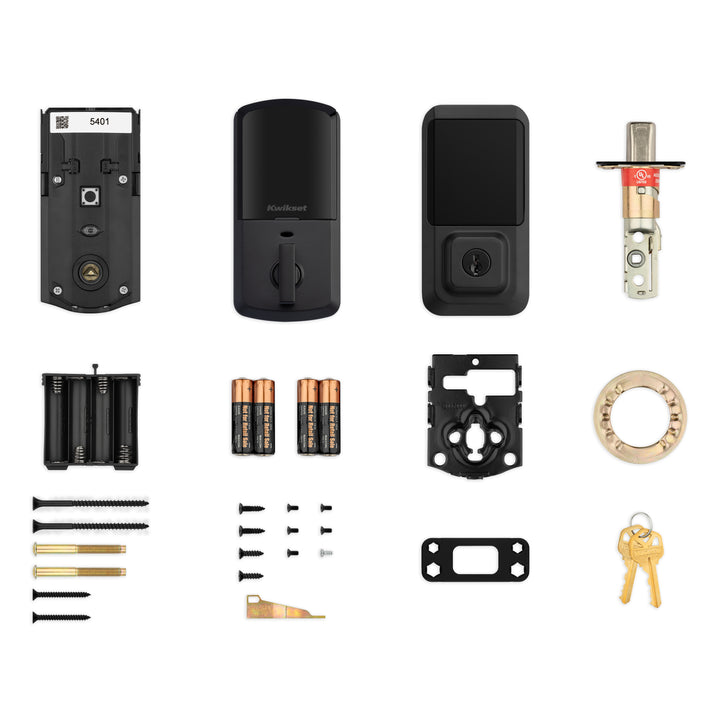 Cerradura Inteligente Kwikset Halo con Wi-Fi y Pantalla Táctil - Acabado Negro