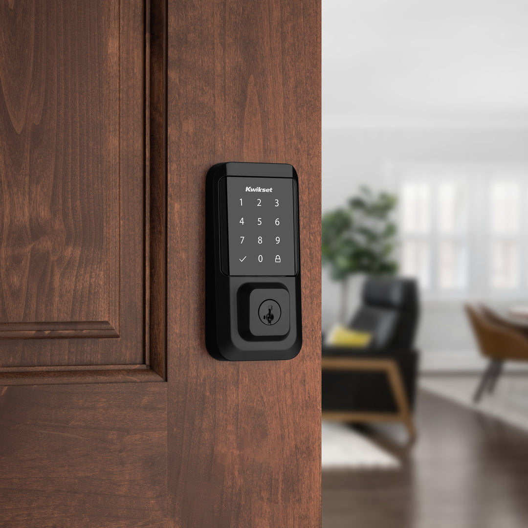 Cerradura Inteligente Kwikset Halo con Wi-Fi y Pantalla Táctil - Acabado Negro