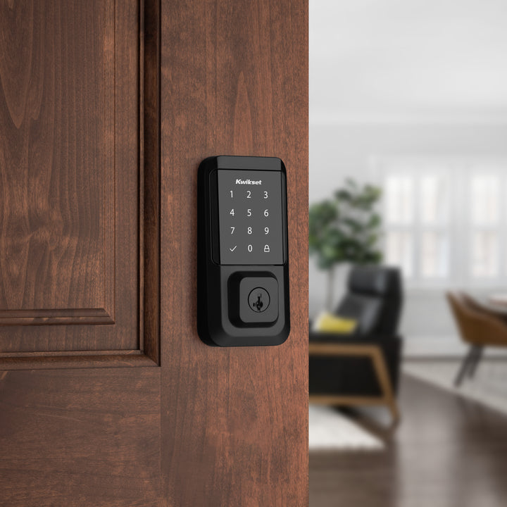Cerradura Inteligente Kwikset Halo con Wi-Fi y Pantalla Táctil - Acabado Negro