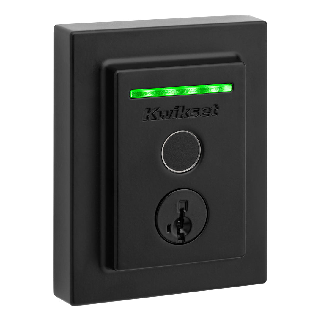 Cerradura Inteligente Kwikset Halo Touch Negro | WiFi y Huella Dactilar