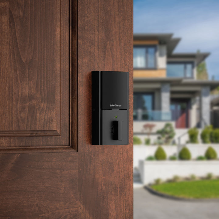 Cerradura Inteligente Kwikset Halo Touch Negro | WiFi y Huella Dactilar