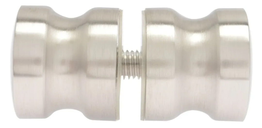 Perilla Brüken Para Puerta De Vidrio Plata Satinado