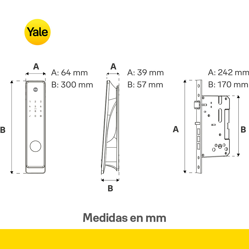 Cerradura Inteligente Yale Gemini - Biométrica WiFi