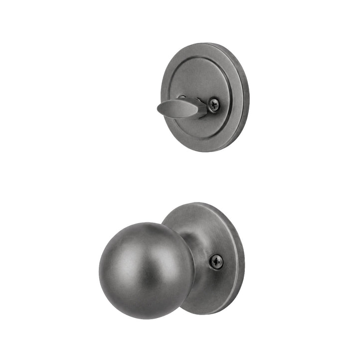 Yale Cerradura Gatillo San Cristóbal Suchiate GunMetal | Llave-Mariposa | Cerrojo Antisegueta 1" | Cilindro Latón 5 Pernos