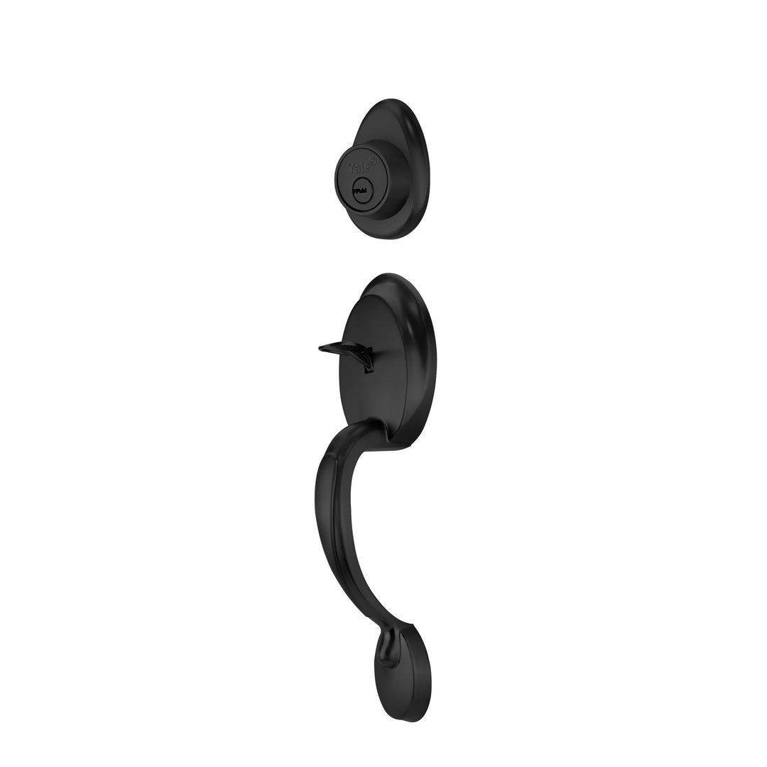 Yale Cerradura Gatillo San Cristóbal Tuxtla Negro | Llave-Llave | Cerrojo Antisegueta 1" | Cilindro Latón 5 Pernos
