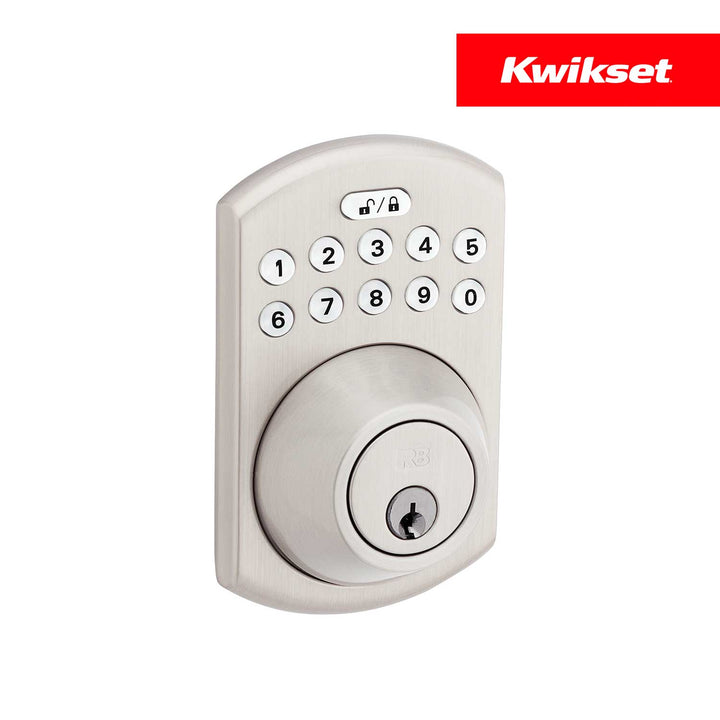 Cerradura Touchscreen Kwikset 264 - Cerrojo Electrónico con Teclado Táctil, Acabado Níquel Satinado