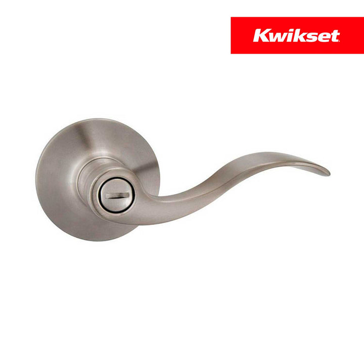 Manija Queen Kwikset para Baño - Privacidad, Acabado Níquel Satinado