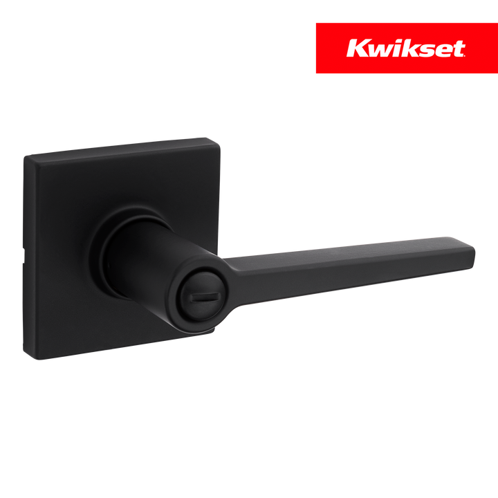 Manija Daylon Kwikset para Baño - Privacidad, Acabado Negro