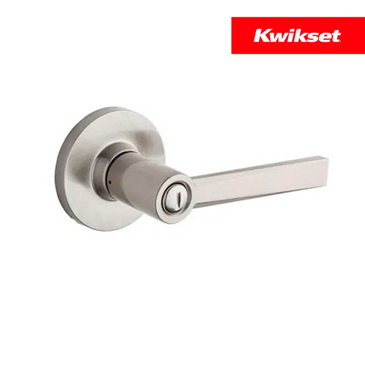 Manija Westley Kwikset para Baño (Privacidad) - Acabado Níquel Satinado