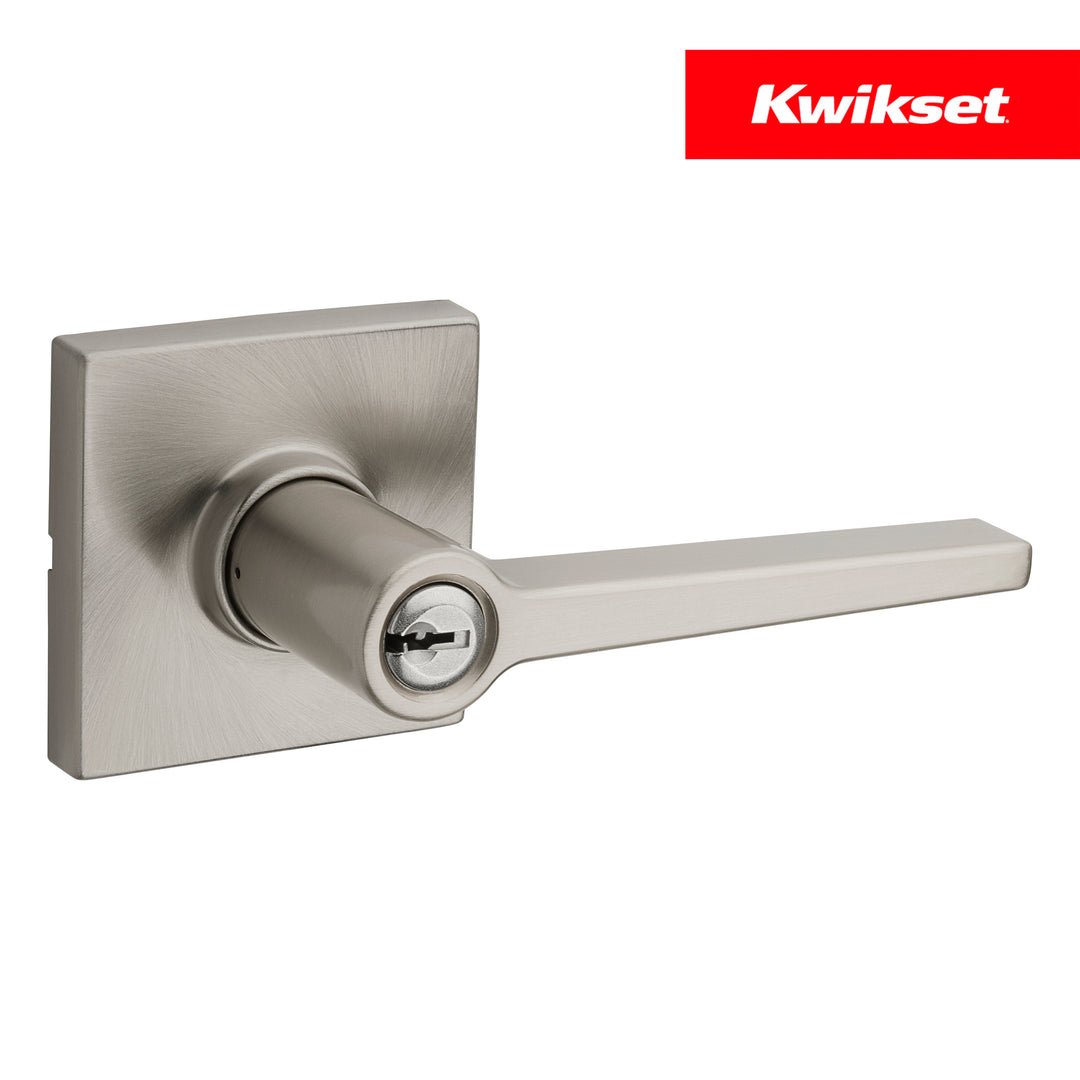 Manija Daylon Kwikset para Entrada - Acabado Níquel Satinado
