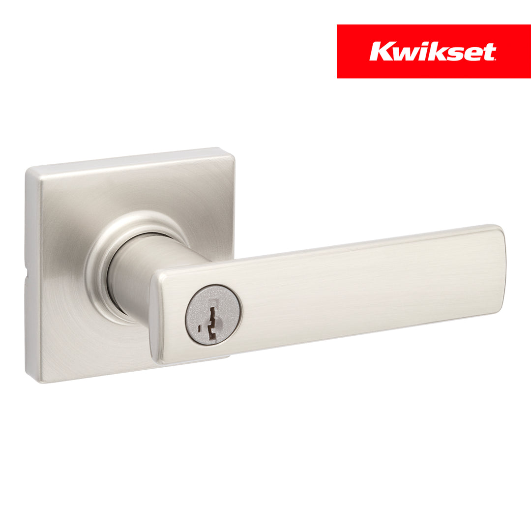 Manija Breton Kwikset para Entrada - Acabado Níquel Satinado