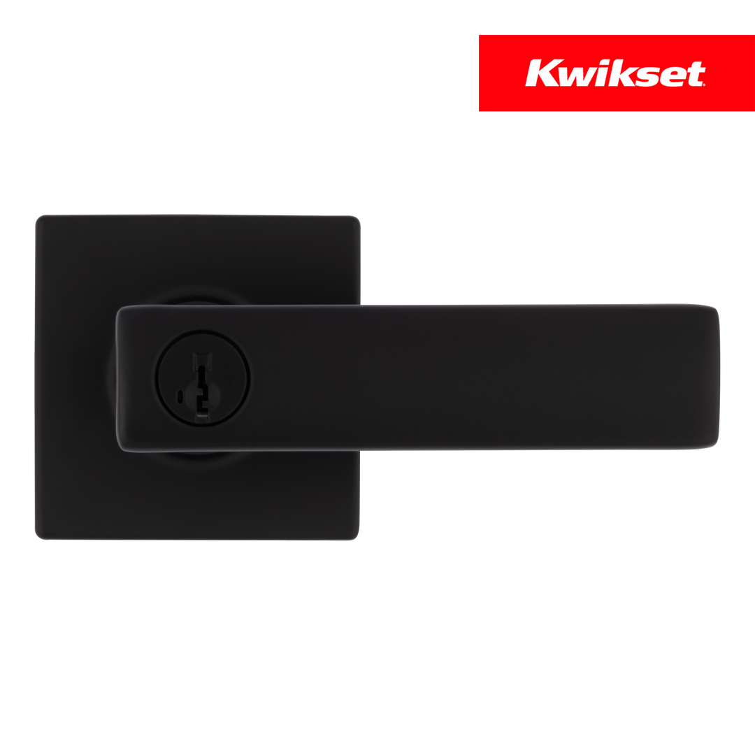 Manija Breton Kwikset para Entrada - Acabado Negro