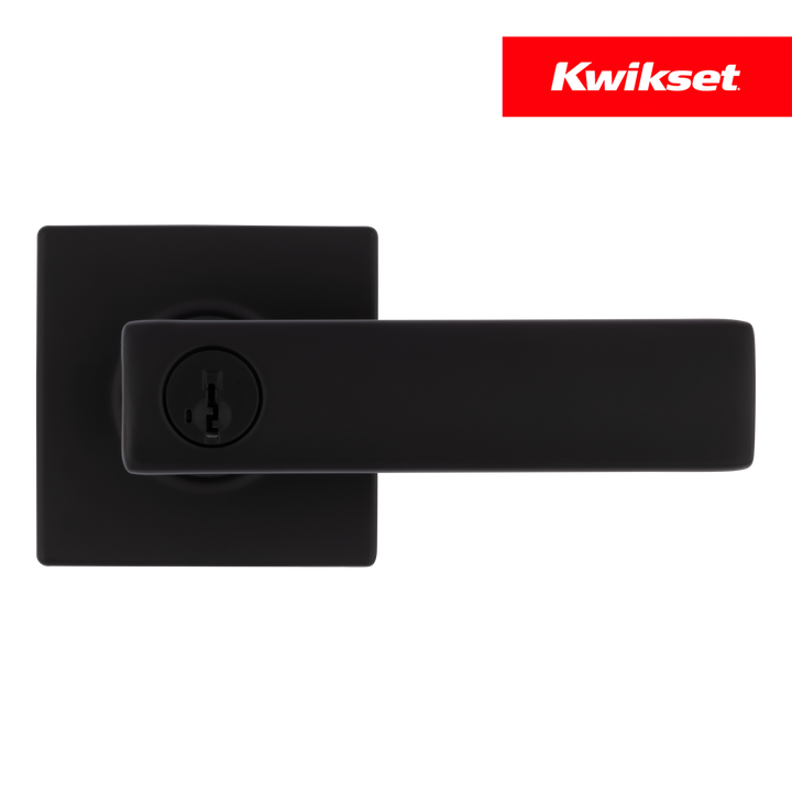 Manija Breton Kwikset para Entrada - Acabado Negro