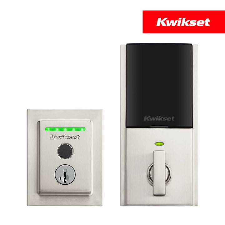 Cerradura Inteligente Kwikset Halo Touch Niquel Satinado | WiFi y Huella Dactilar