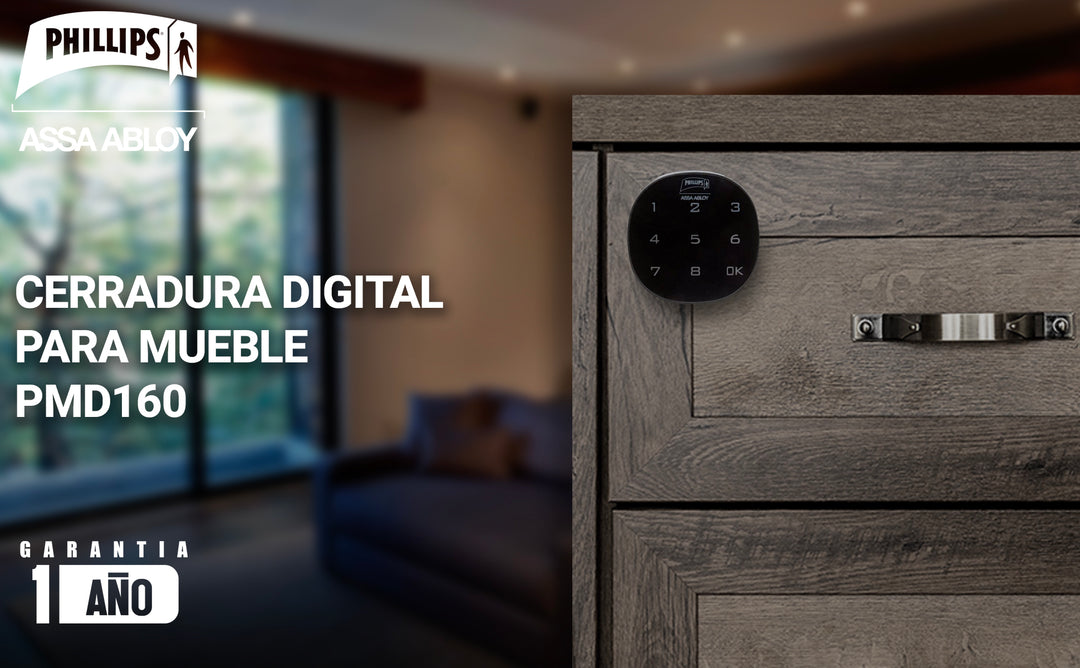 Cerradura Digital para mueble PMD160 Negro.